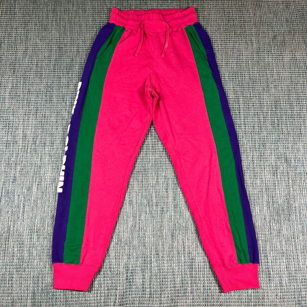 Pink Dolphin COLORBLOCK SMU‎ JOGGER PANTS PINK/MULTICOLOR Men’s Sz M New